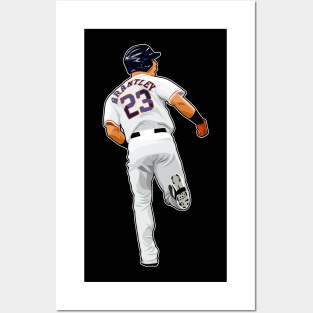 Michael Brantley #23 Run 1st Inning Posters and Art